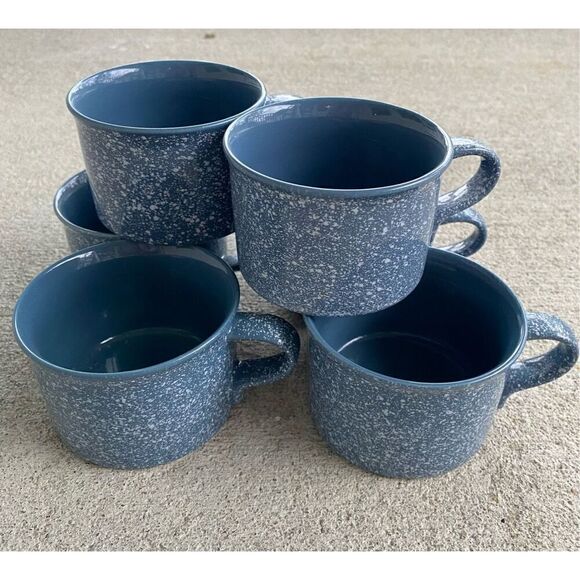 Mikasa Vintage Ultrastone Country Blue coffee/tea cup - Picture 1 of 3